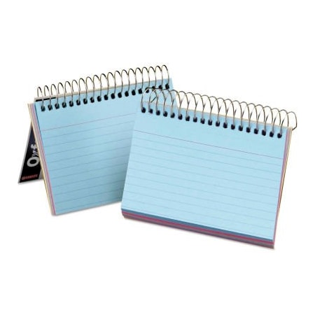 Esselte Oxford  Spiral Index Cards, 4" x 6", Assorted, 1 Each 40286